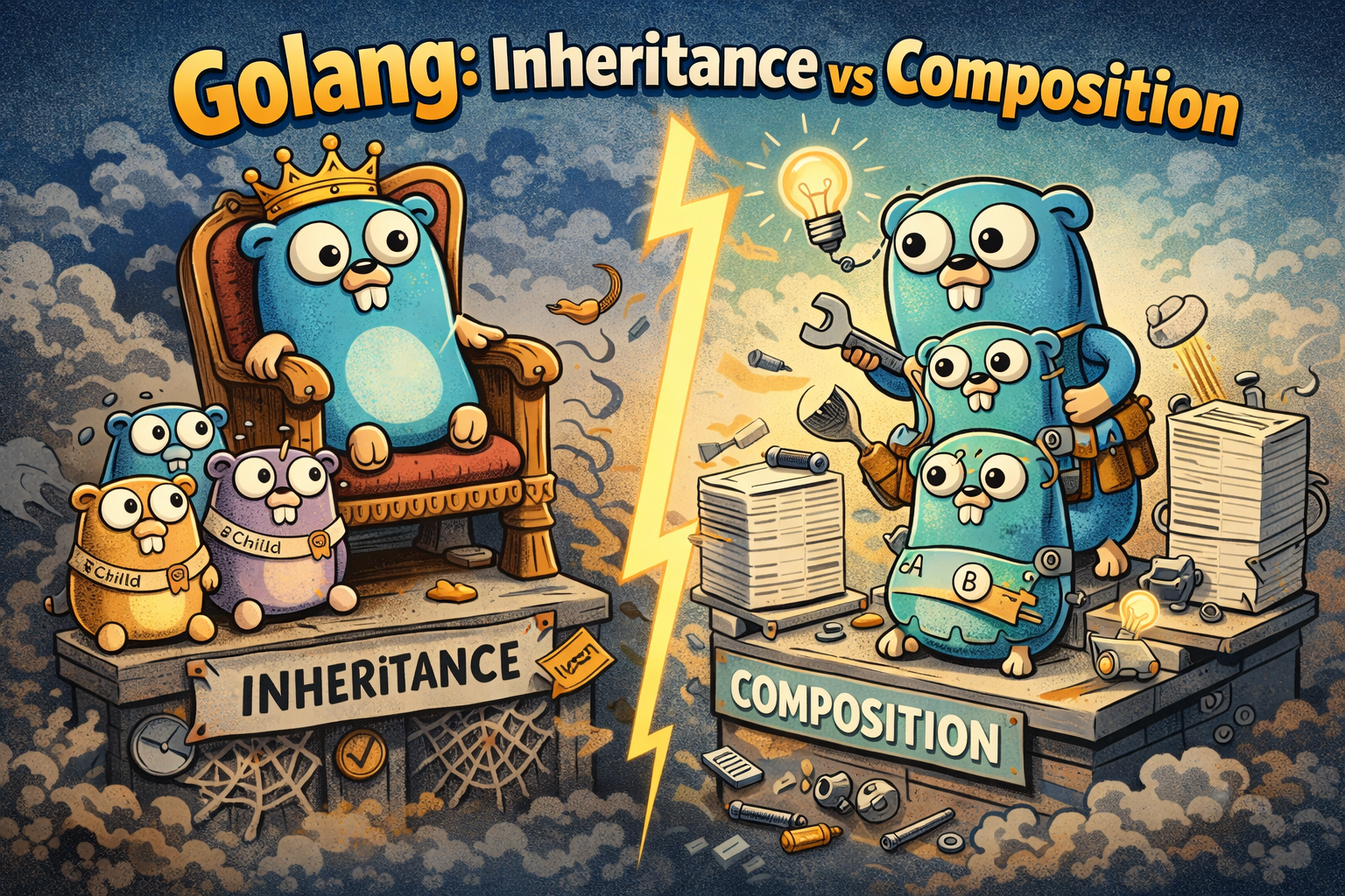 Golang - Inheritance vs Composition